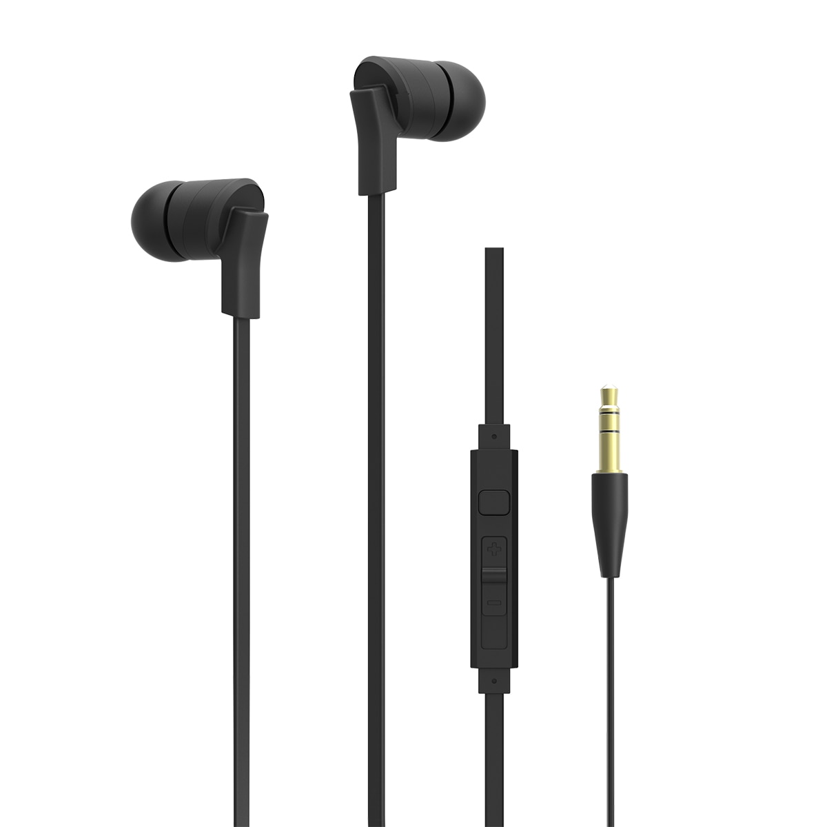 Auriculares de botón Inves HP-3002 con micrófono y control de volumen Negro-2