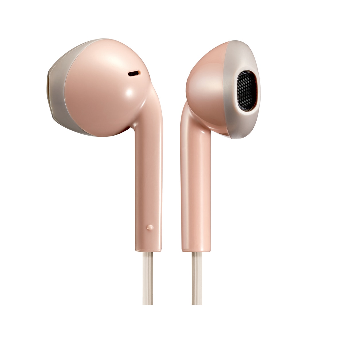 Auriculares de botón JVC HA-F19M-PT-E Rosa con controlador y micrófono Rosa-4
