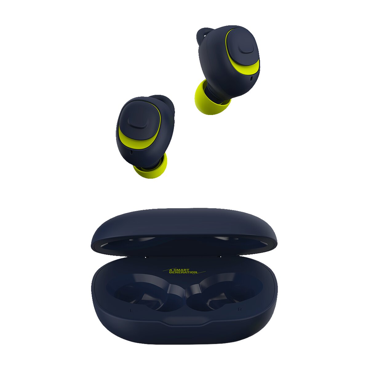 Auriculares de botón SPC Ebon Go 4607 Azul - Azul / Amarillo Azul / Amarillo-1
