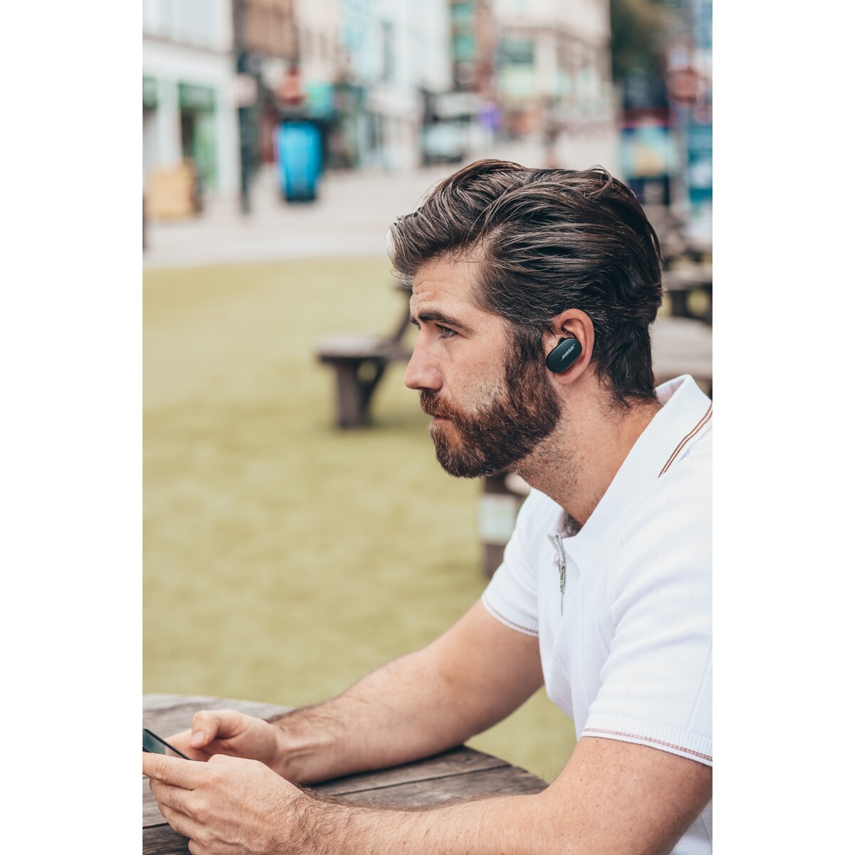 Auriculares de botón Bose Quietcomfort Earbuds Bluetooth con Cancelación de ruido Negros - Negro Negro-4