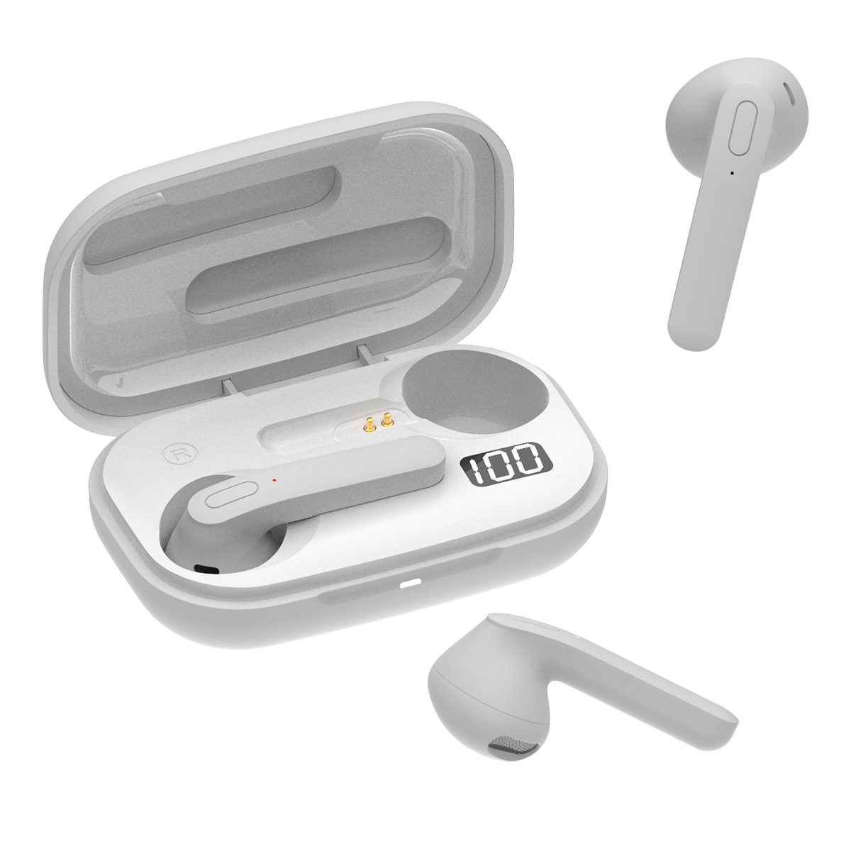 Auriculares de botón Inves T16 True Wireless Blanco-1