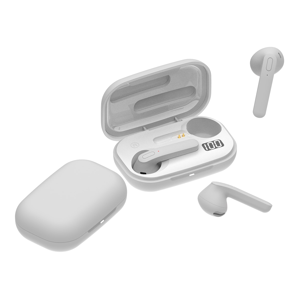 Auriculares de botón Inves T16 True Wireless Blanco-2