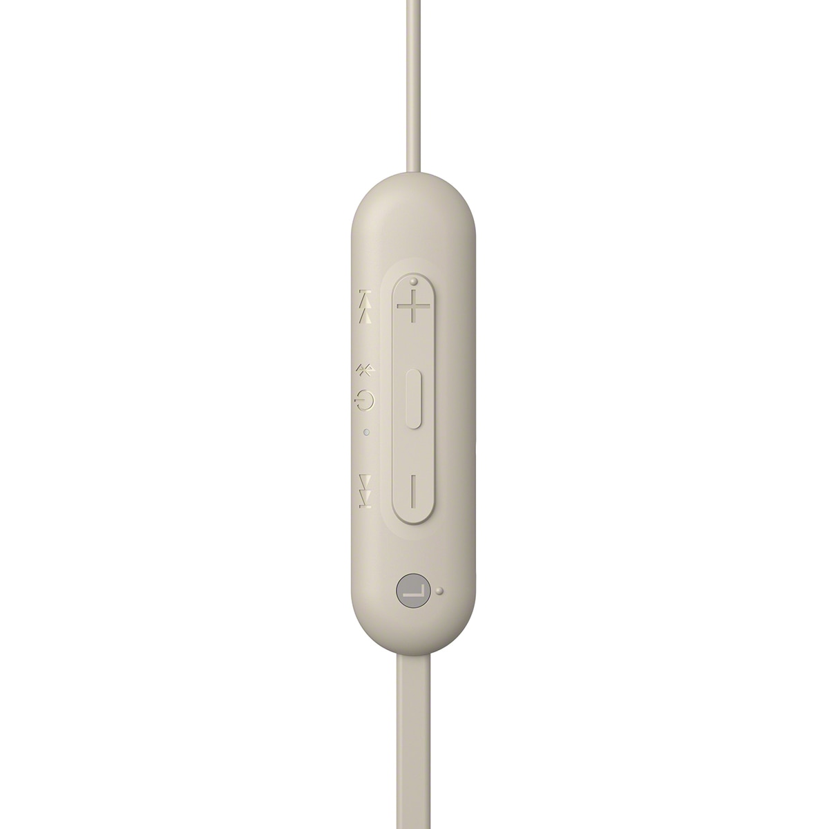 Auriculares de botón Sony WI-C100 Bluetooth con micrófono Crema-3