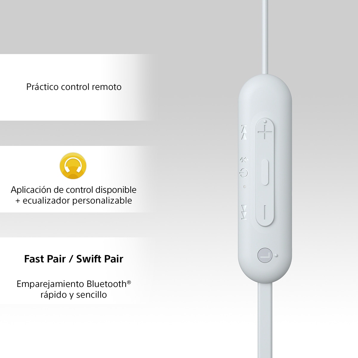 Sony WI-C100 Bluetooth con micrófono Auriculares de botón Blanco-5