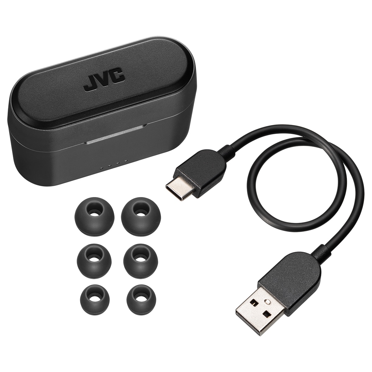 Imagen 3 de Auriculares de botón JVC HA-A9T-A-E True Wireless con micrófono - Negro / Gris Negro / Gris