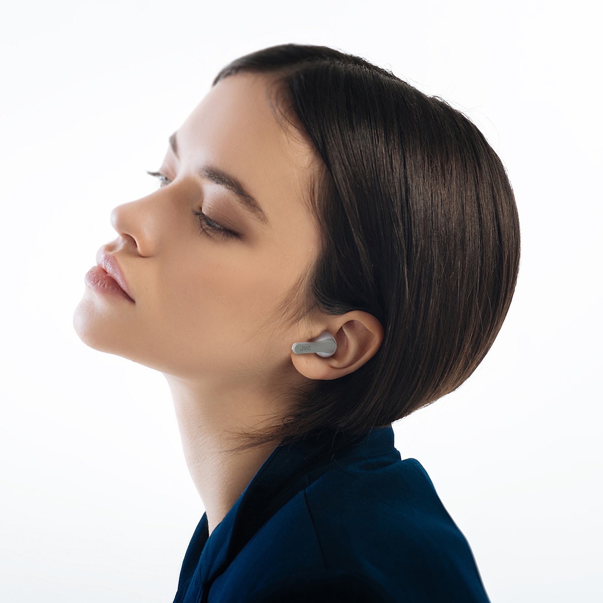 Imagen 6 de Auriculares de botón JVC HA-A9T-A-E True Wireless con micrófono - Blanco / Gris Blanco / Gris