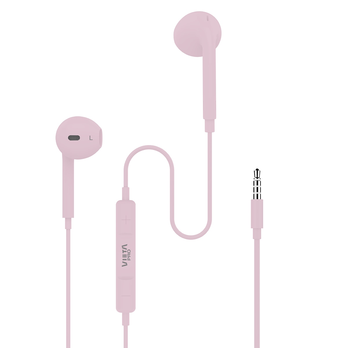 Auriculares de botón Cozy de Vieta Pro micrófono integrado Rosa-1