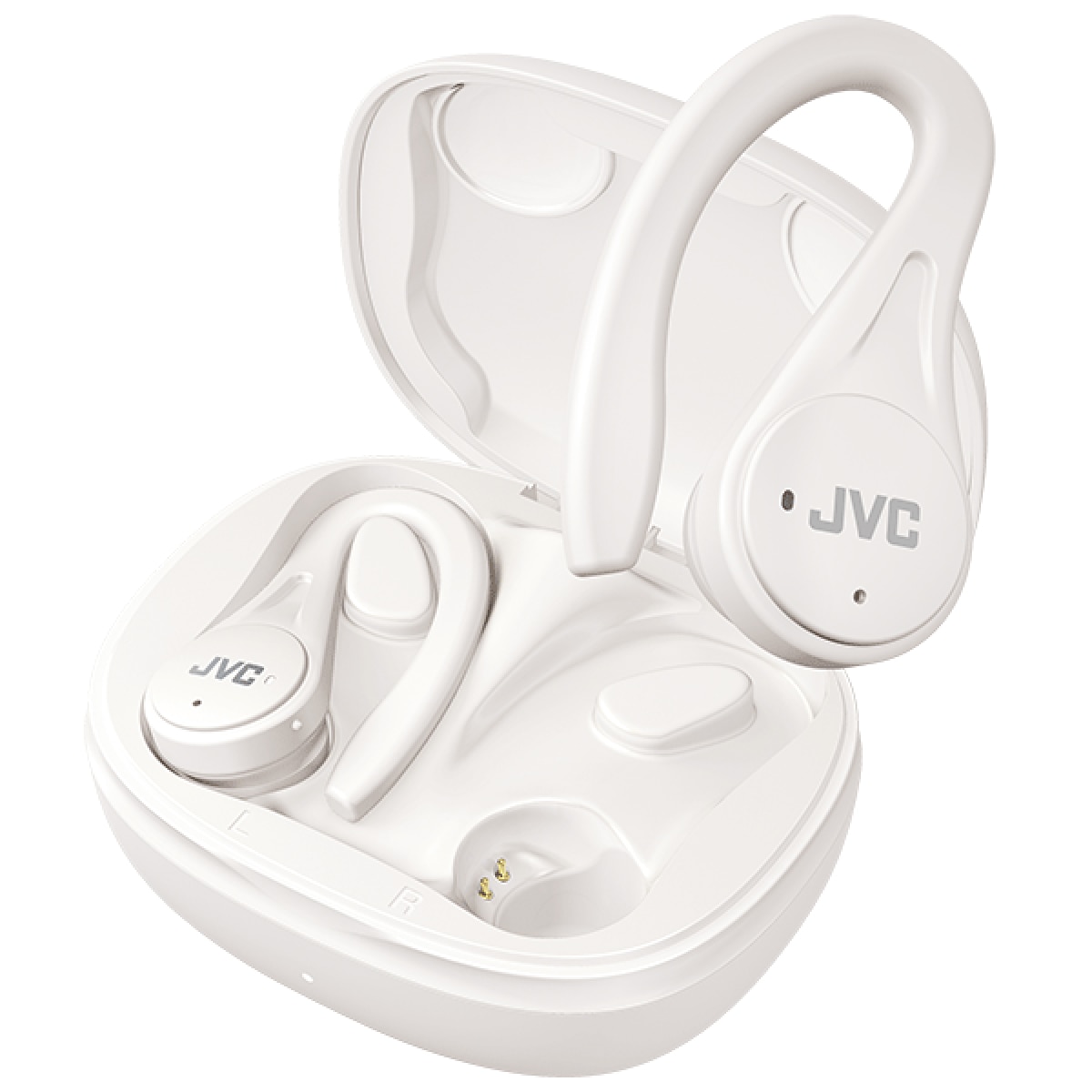 Imagen 2 de Auriculares deportivos True Wireless JVC HA-EC25T con Bluetooth - Blanco Blanco