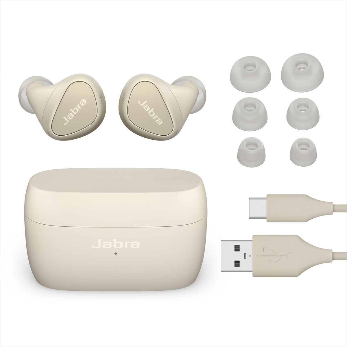 Jabra Elite 5 ワイヤレスイヤホン Auriculares de botón Jabra Elite 5 True Wireless con cancelación