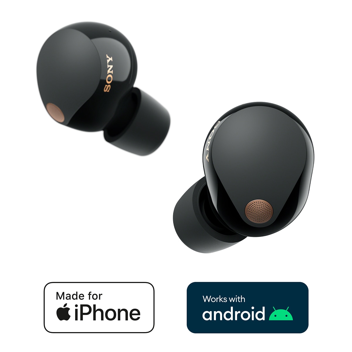 Sony WF-1000XM5 Inalámbricos Cancelación de ruido, 24 h de batería, micrófono, Auriculares compatibles asistentes de voz, para iOS, Android y PC Negro-2
