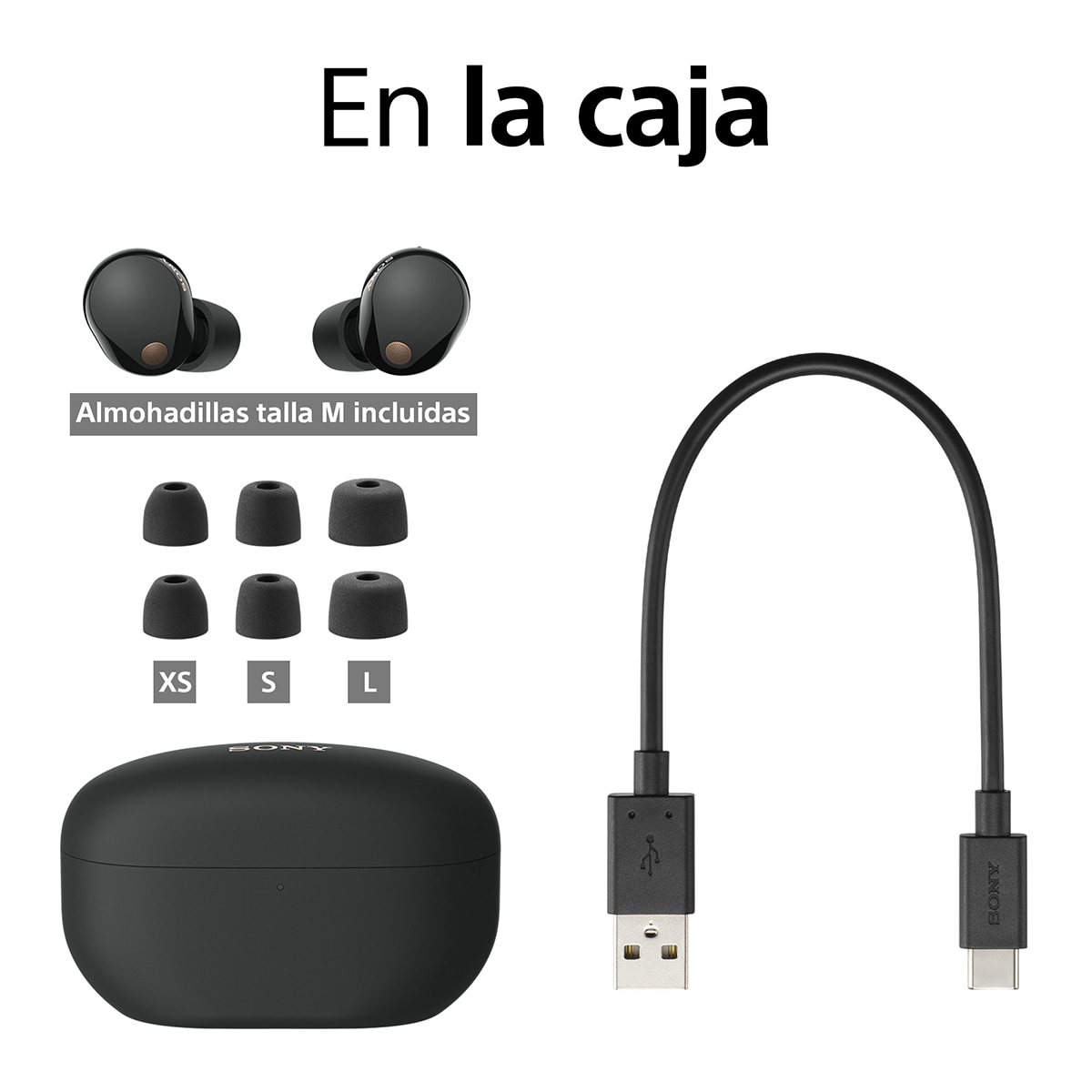 Sony WF-1000XM5 Inalámbricos Cancelación de ruido, 24 h de batería, micrófono, Auriculares compatibles asistentes de voz, para iOS, Android y PC Negro-13