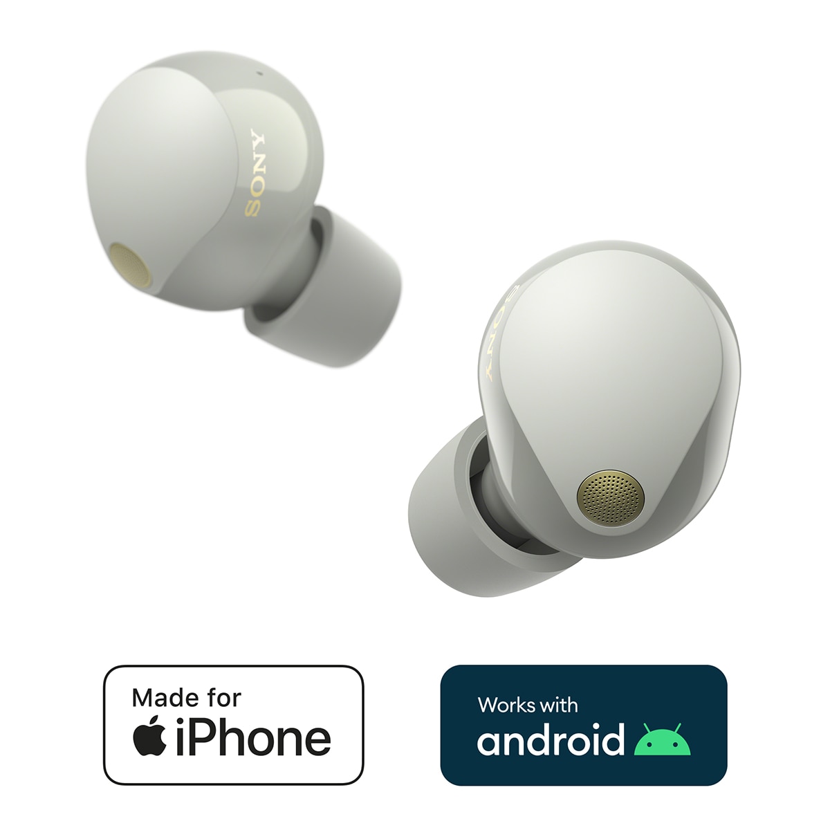 Sony WF-1000XM5 Inalámbricos Cancelación de ruido, 24 h de batería, micrófono, Auriculares compatibles asistentes de voz, para iOS, Android y PC - Plata Plata-2