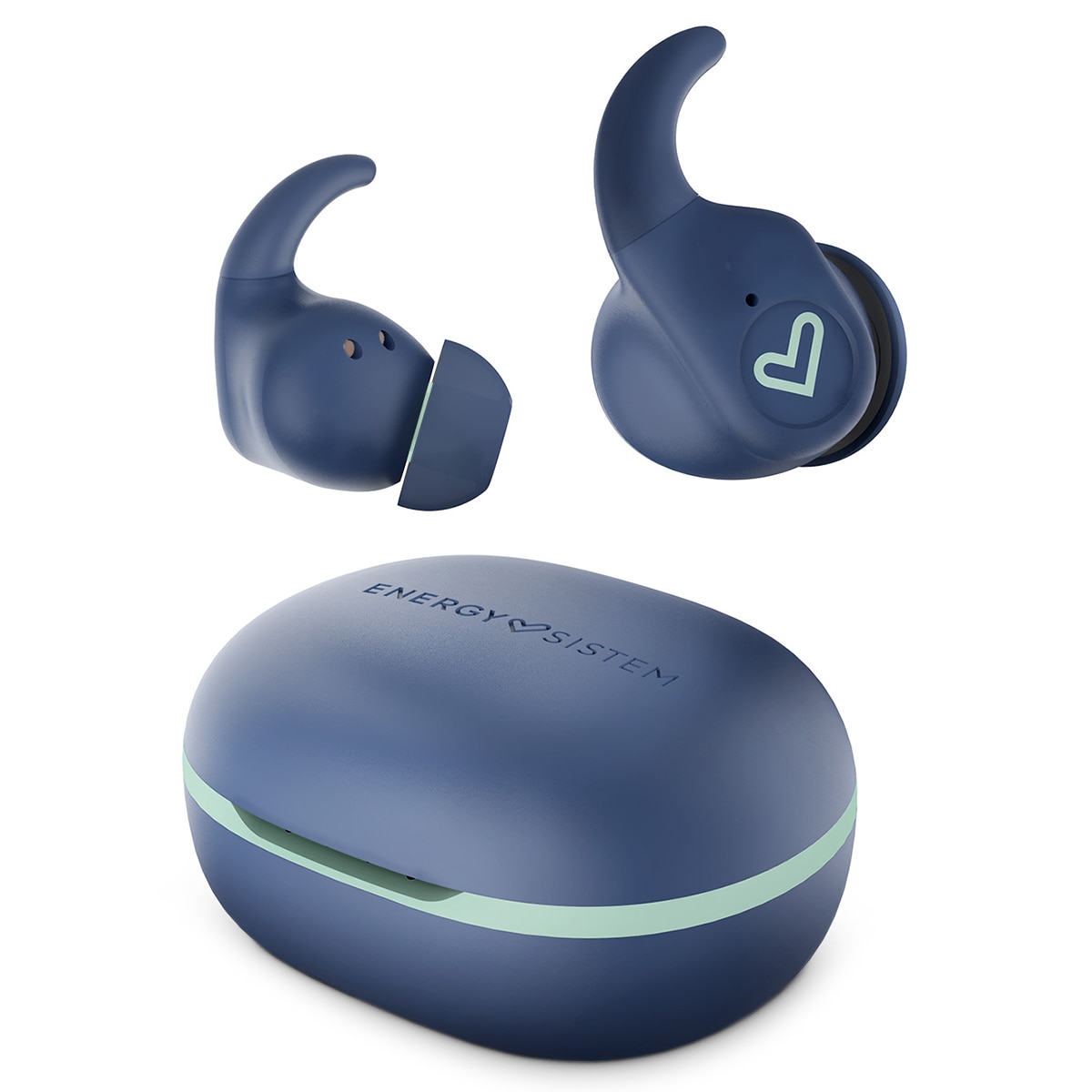 Auriculares True Wireless Energy Sistem Arena Indigo, Bluetooth 5.3, IPX5, Secure-Fit y Esmart Connect App Azul índigo-1