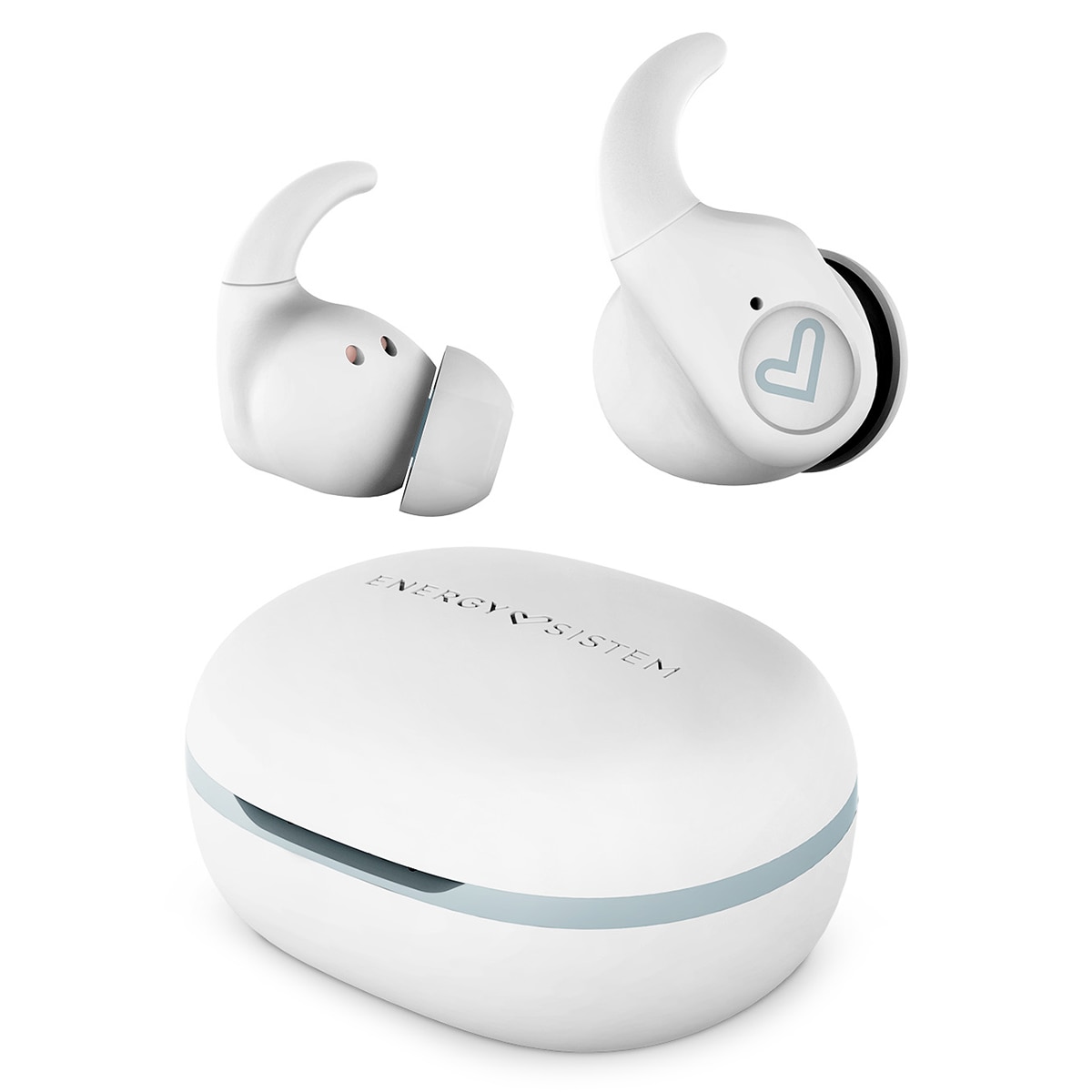 Auriculares True Wireless Energy Sistem Arena Moon, Bluetooth 5.3, IPX5, Secure-Fit y Esmart Connect App Blanco / Gris-1