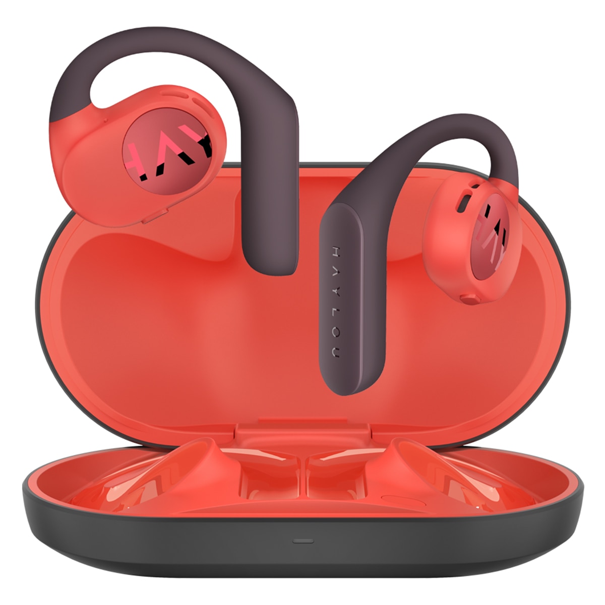 Auriculares True Wireless Haylou PurFree Buds de conduccion ósea negro/naranja Negro / Naranja-2