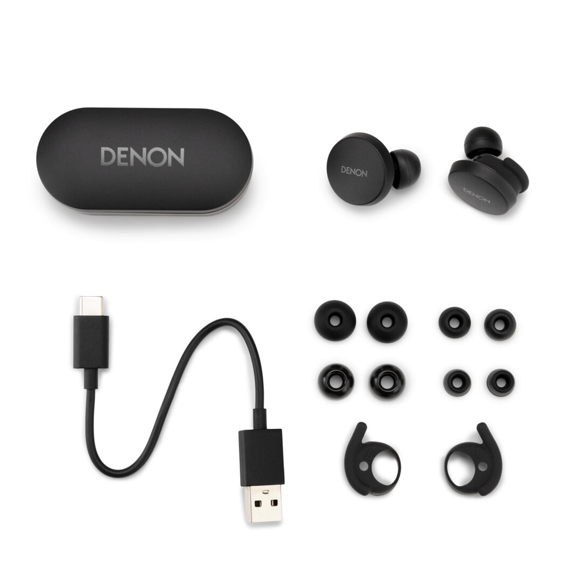 Auriculares True Wireless Denon PerL con Bluetooth y ANC negro Negro-3