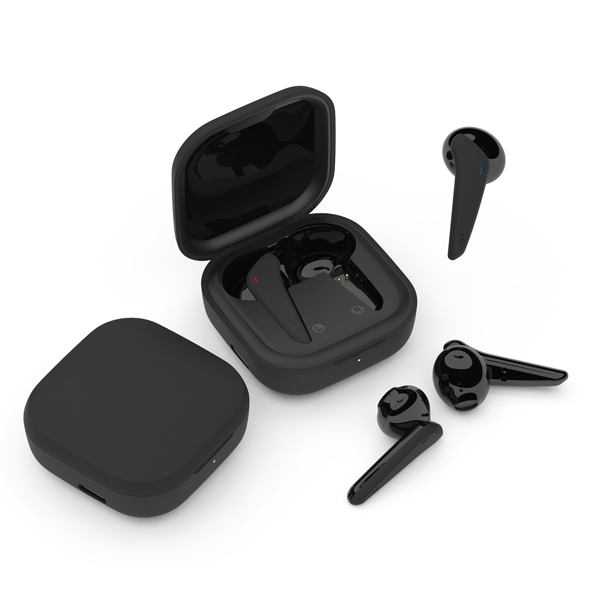 Auriculares de botón Inves T19 True wireless - Negro Negro-3