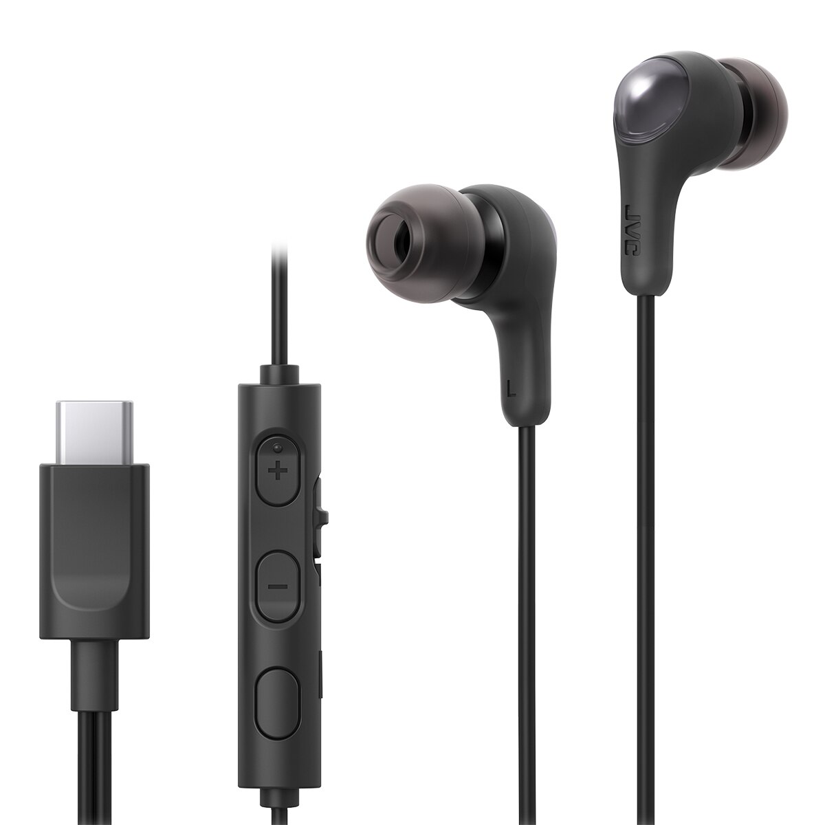 Auriculares de botón JVC HA-FR9UC "Gumy Connect" con USB-C Negro-2