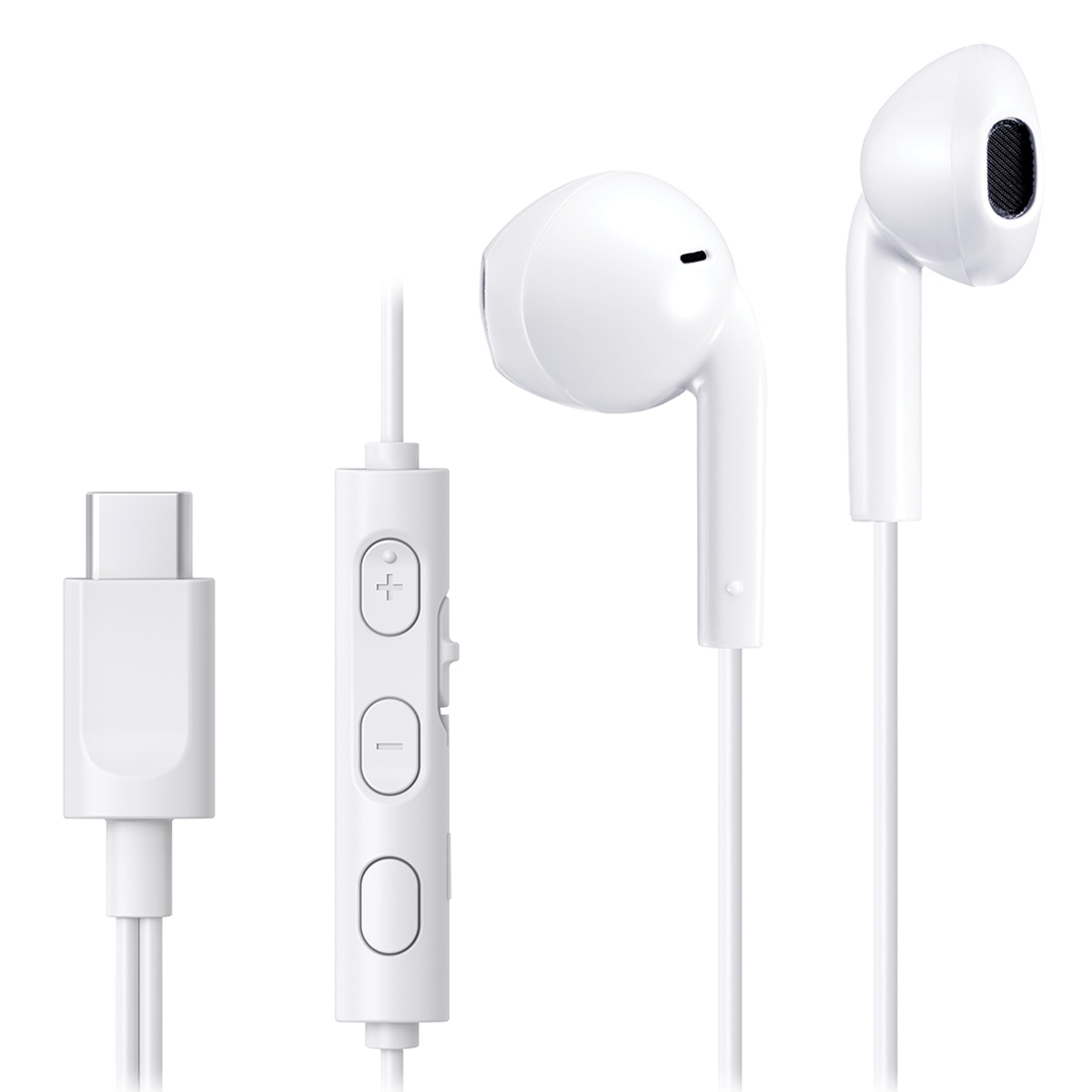 Auriculares de botón JVC HA-FR17UC Earbuds blancos con USB-C Blanco-1