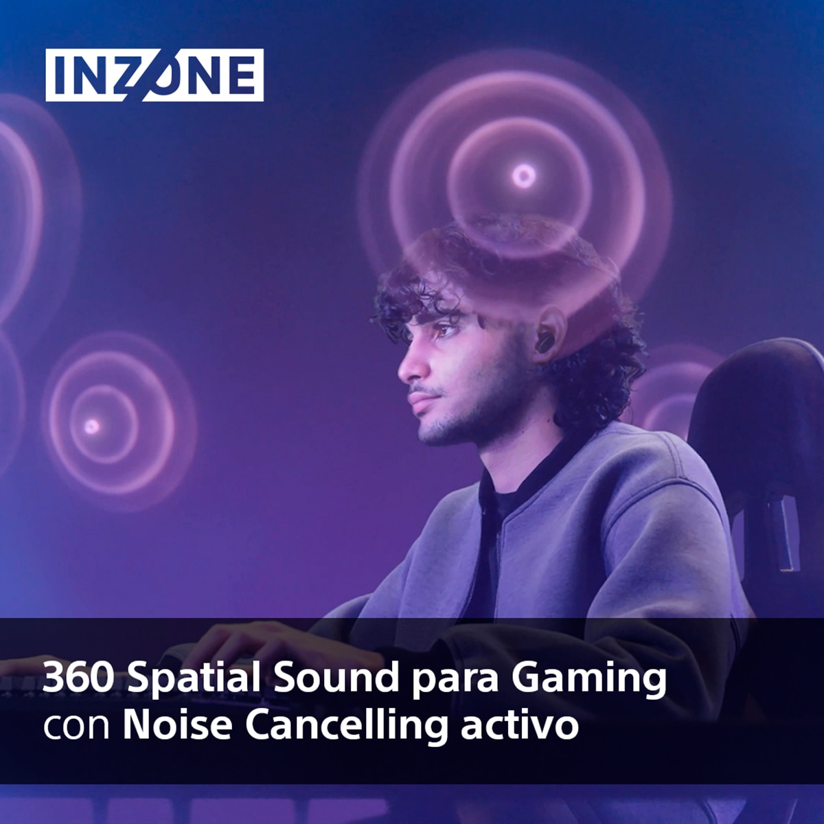 Sony InZone Buds Auriculares Inalámbricos Gaming Cancelación de ruido Negro-3
