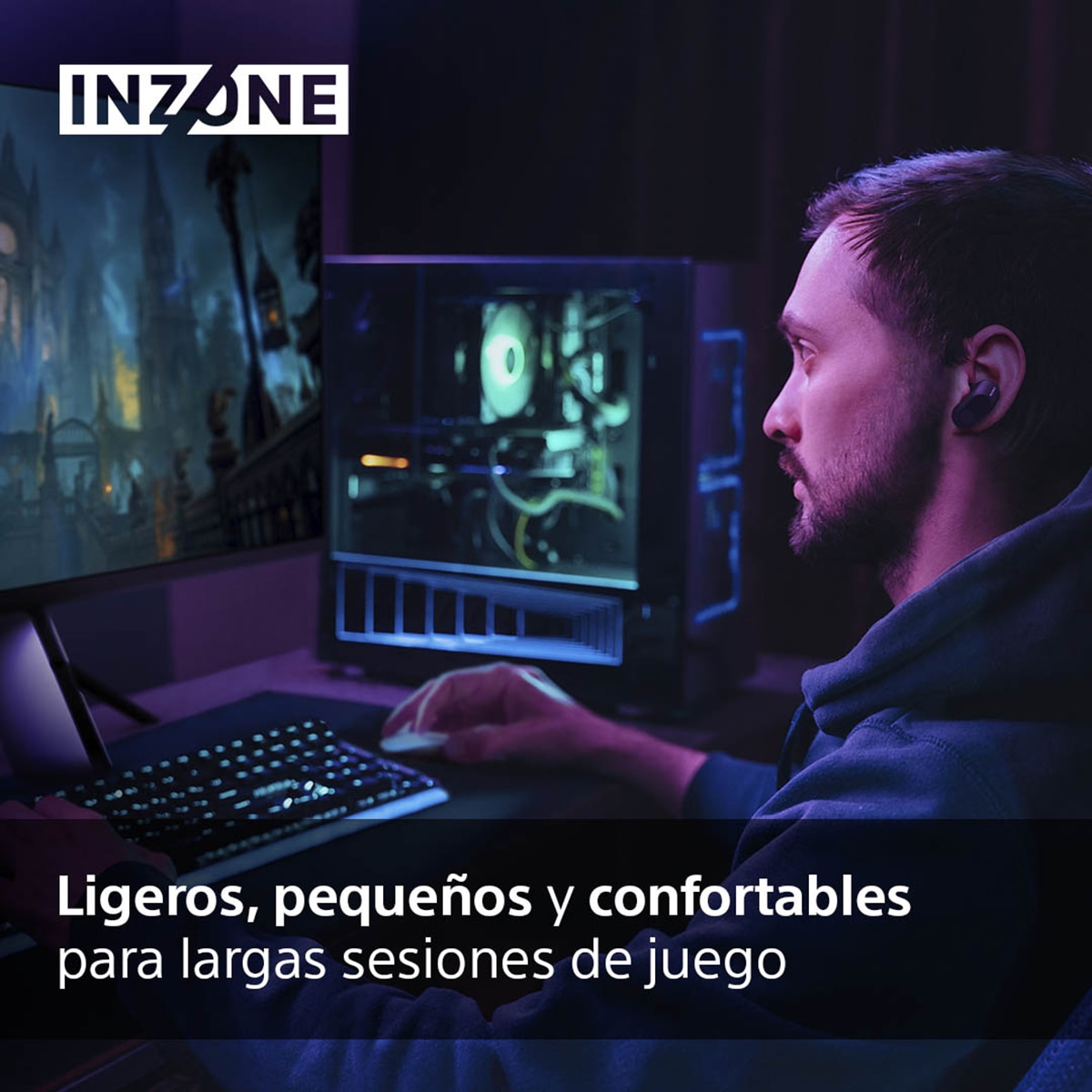 Sony InZone Buds Auriculares Inalámbricos Gaming Cancelación de ruido Negro-4