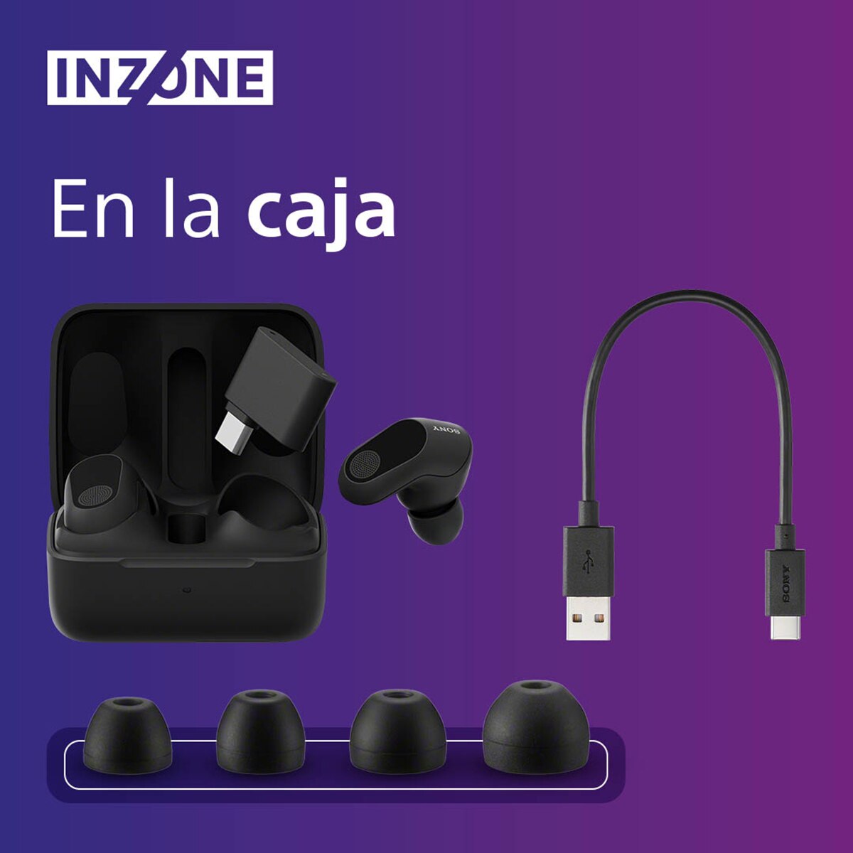 Sony InZone Buds Auriculares Inalámbricos Gaming Cancelación de ruido Negro-7