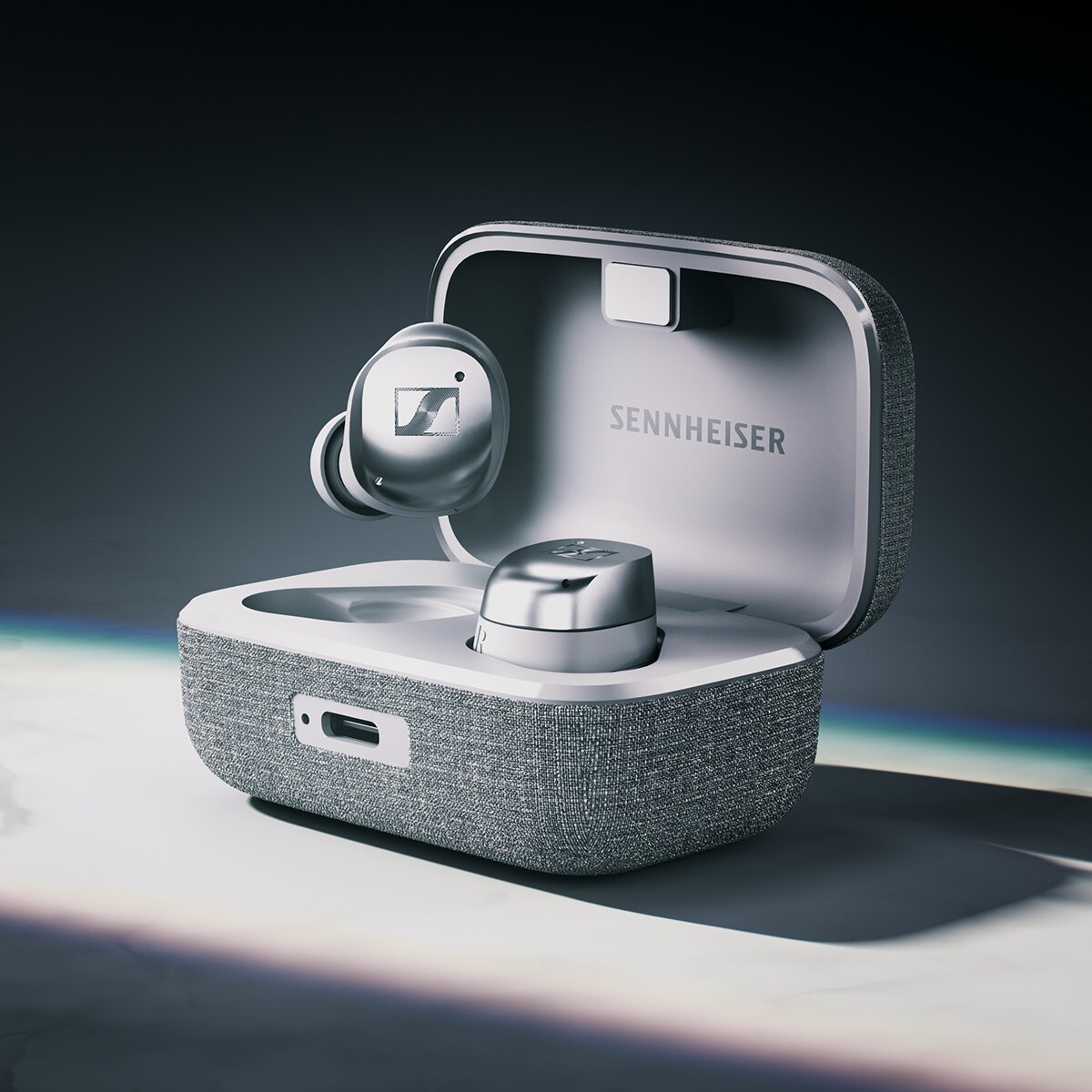 Auriculares Sennheiser Momentum True Wireless 4 - Plata / Blanco Plata / Blanco-5