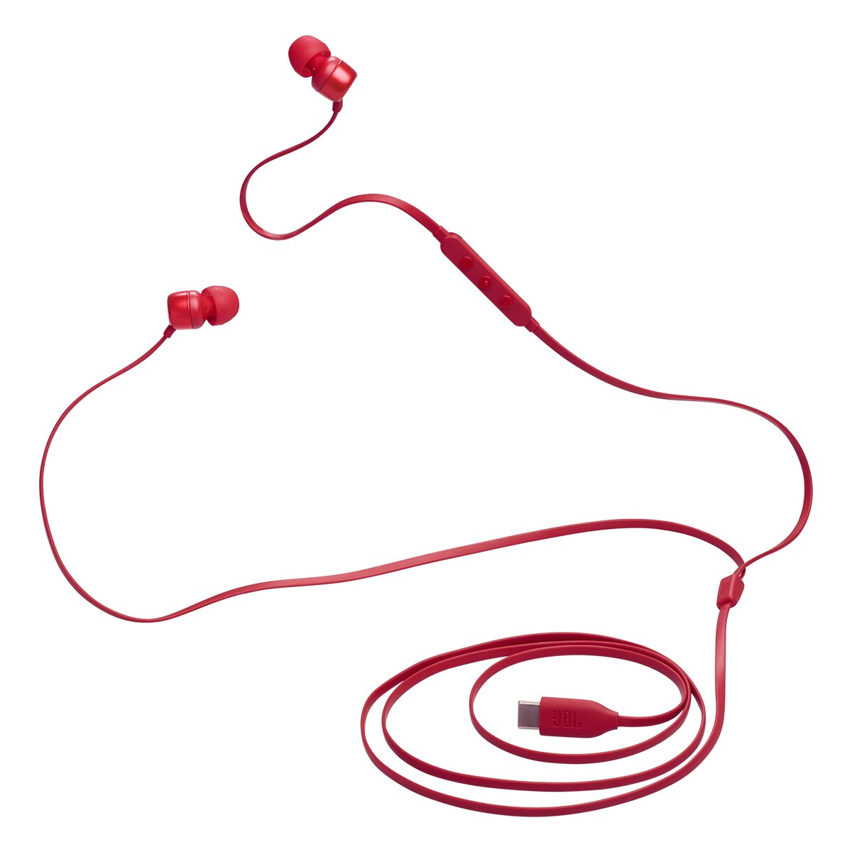 Auriculares de botón de alta resolución con cable JBL Tune 310C - Rojo Rojo-3
