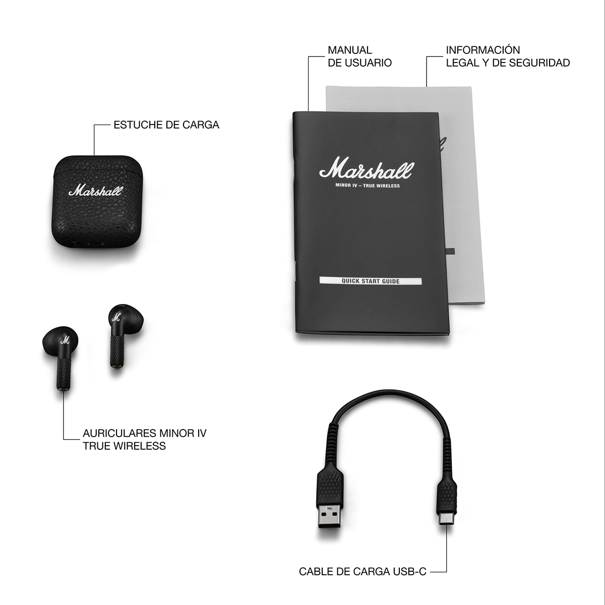 Auriculares True Wireless Marshall Minor IV Negro-11