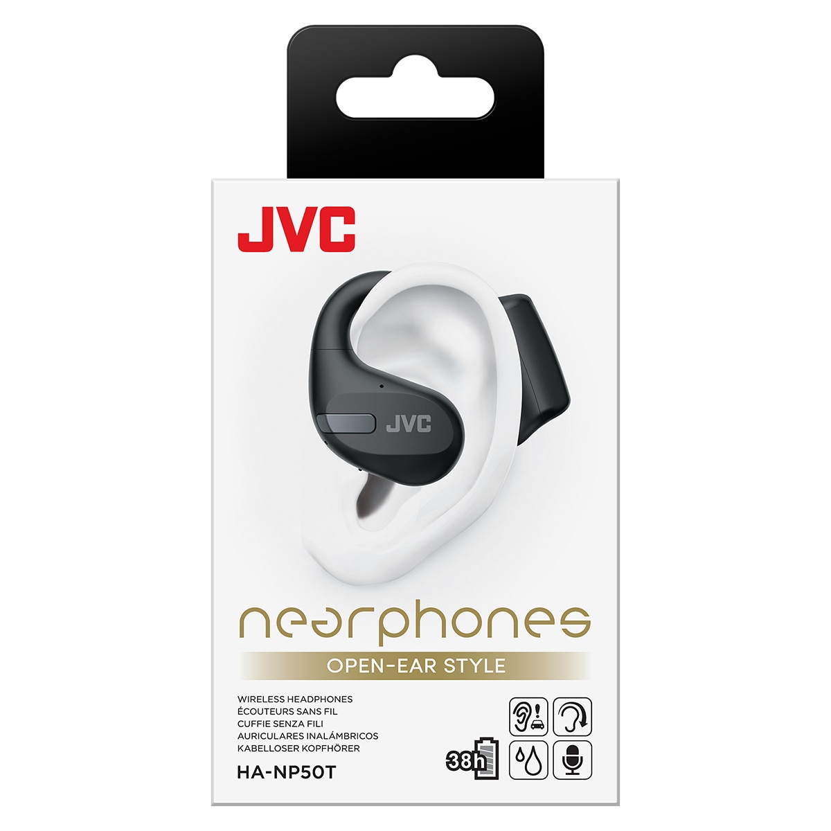 Auriculares abiertos JVC HA-NP50T-A-U True Wireless Negro-5