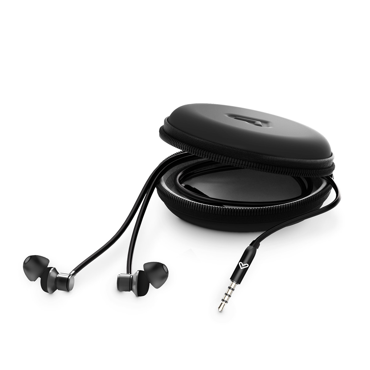 Auriculares de botón con cable Energy Sistem Metallized con micrófono integrado Negro metalizado-2