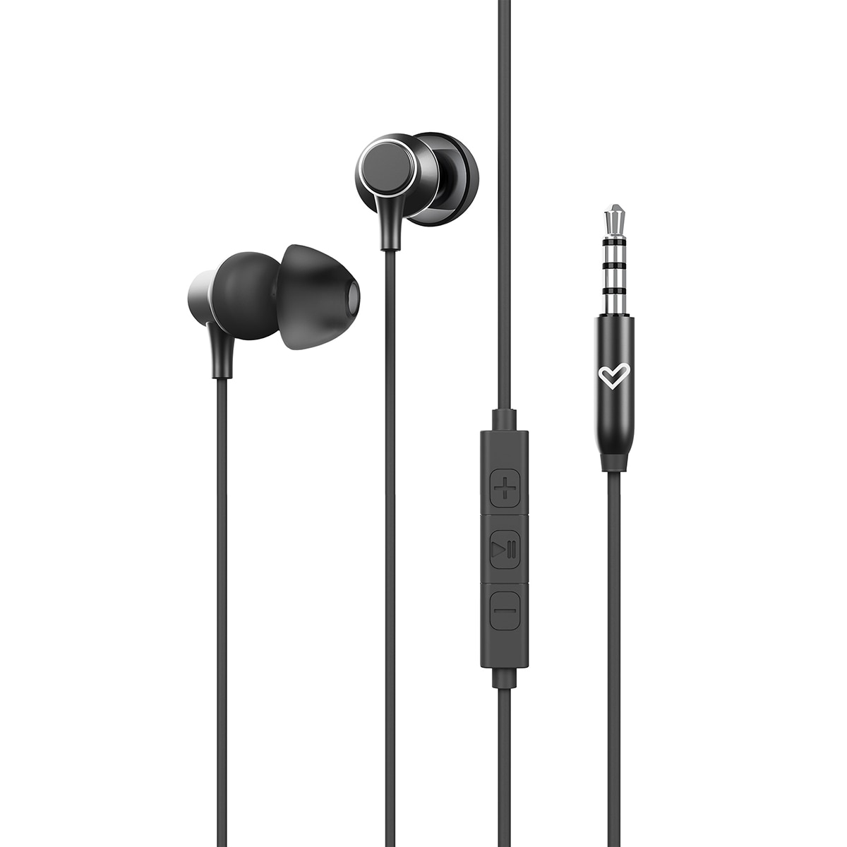 Auriculares de botón con cable Energy Sistem Metallized con micrófono integrado Negro metalizado-5