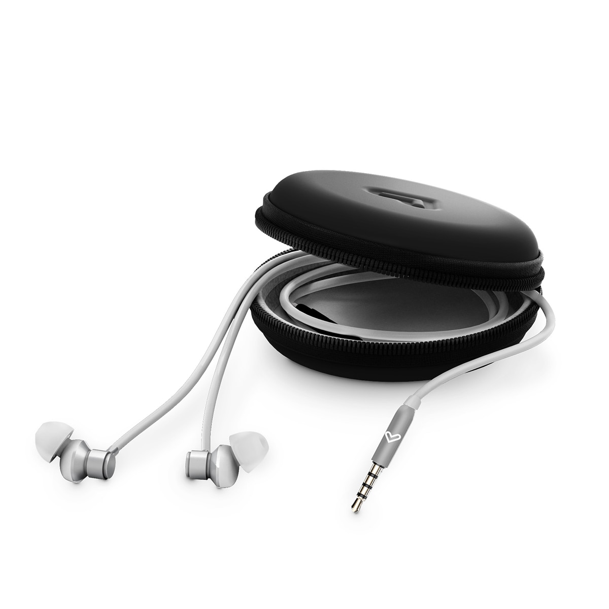 Auriculares de botón con cable Energy Sistem Metallized con micrófono integrado - Negro metalizado Plata metalizada-3