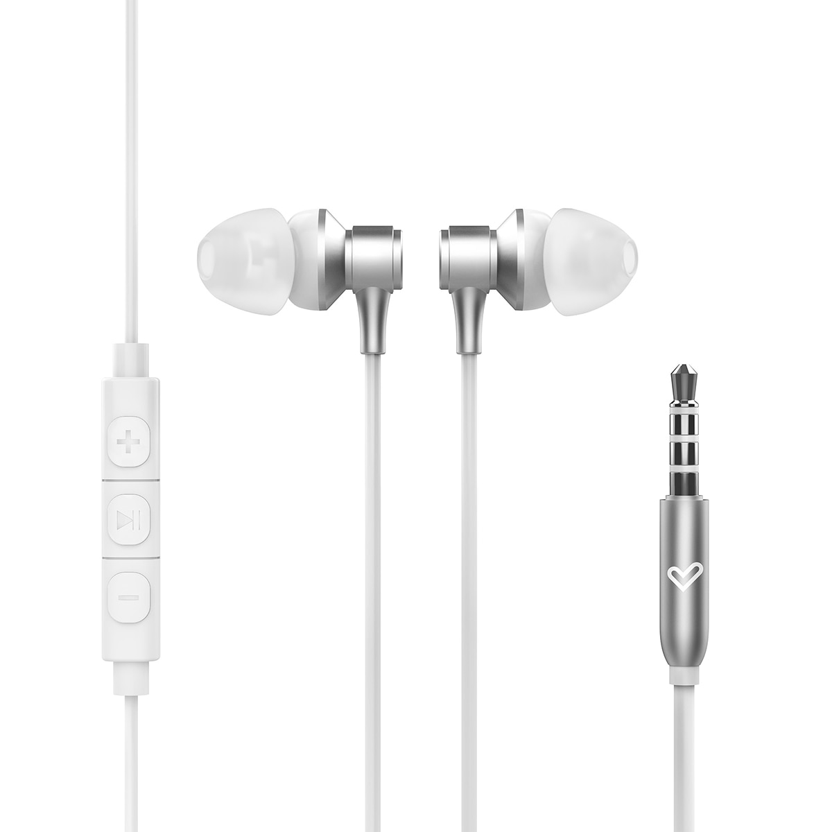 Auriculares de botón con cable Energy Sistem Metallized con micrófono integrado - Negro metalizado Plata metalizada-5