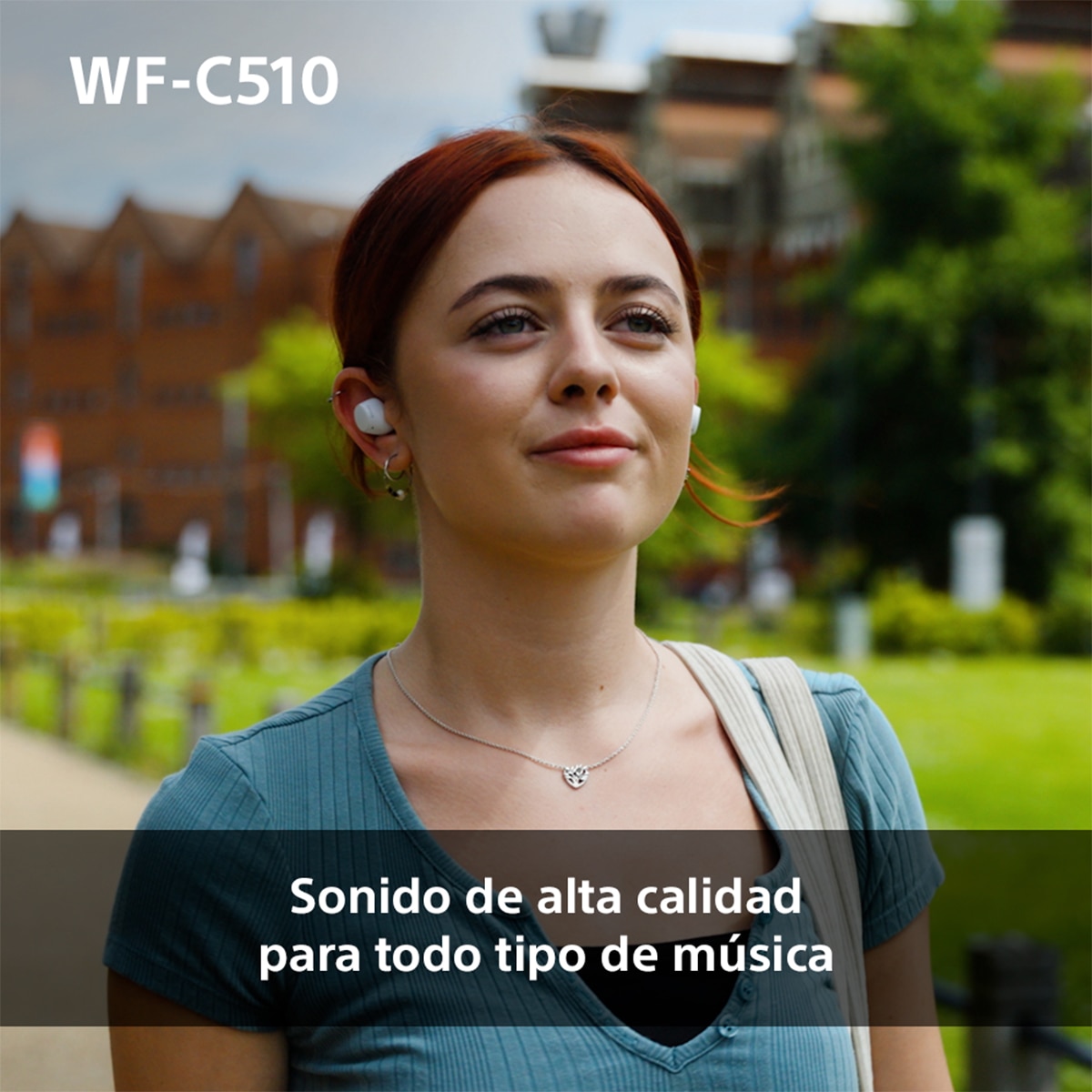 Sony WF-C510 Bluetooth multipunto, hasta 22 horas de batería, Auriculares modo sonido ambiente, IPX4 - Blanco Blanco-5