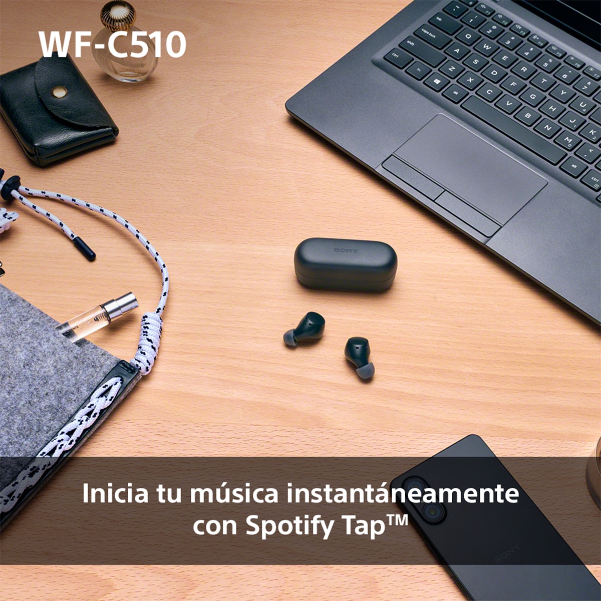 Sony WF-C510 Bluetooth multipunto, hasta 22 horas de batería, Auriculares modo sonido ambiente, IPX4 - Blanco Blanco-10