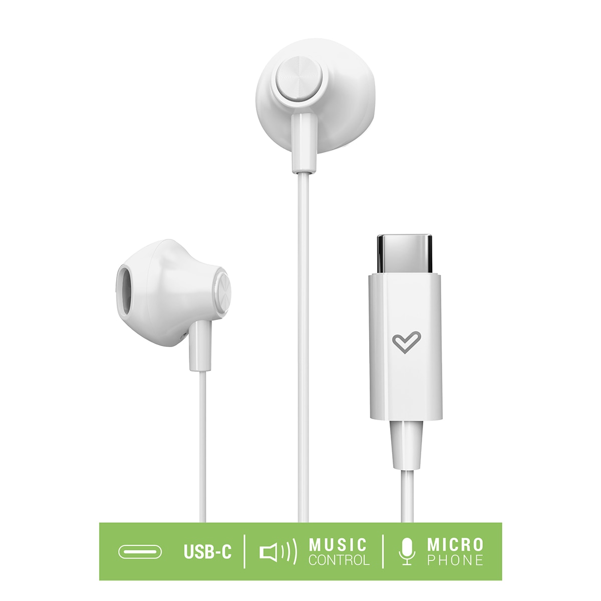 Auriculares Energy Sistem Snow EasyPods Tipo C con micrófono, Voice Assistant y controlador de reproducción Blanco-5