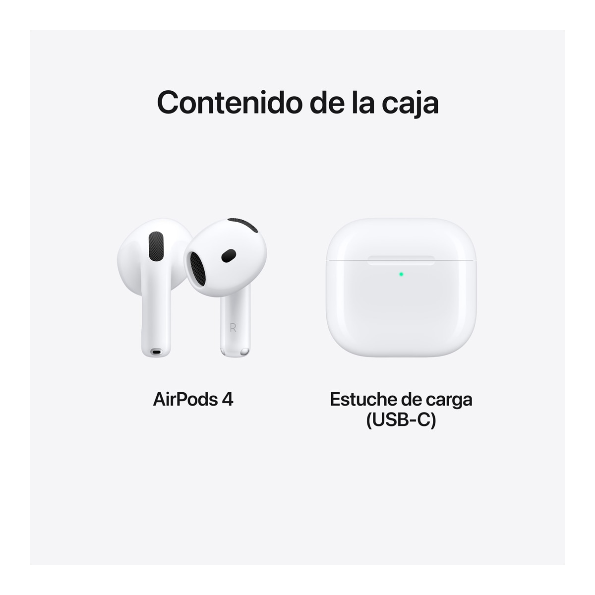Apple AirPods 4 - Auriculares inalámbricos Bluetooth y Estuche de carga Blanco-4