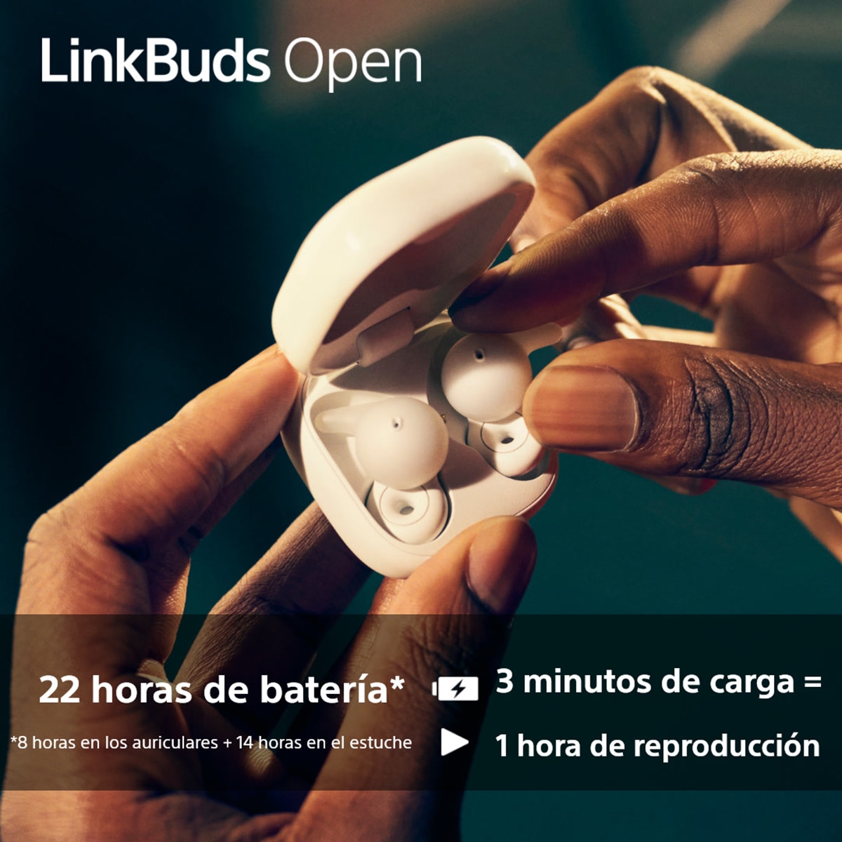 Sony LinkBuds Open Inalámbricos, Auriculares conexión multipunto, 22h batería, iOS, Android y PC- Negro Negro-7