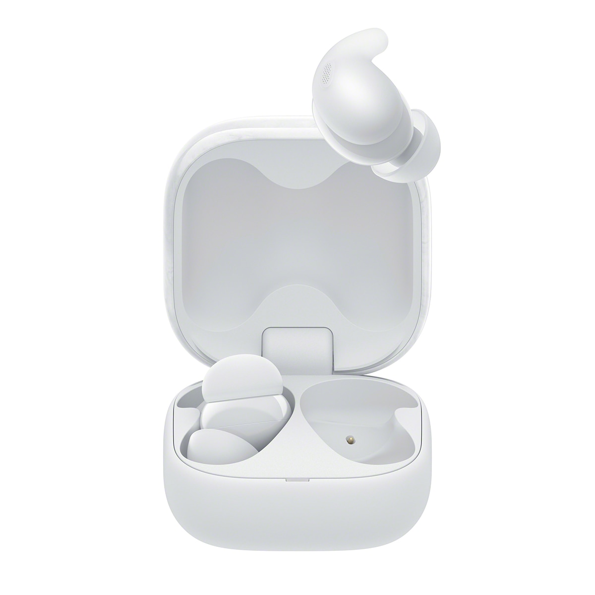 Sony LinkBuds Fit Inalámbricos, Auriculares Cancelación de ruido, IPX4, Hi-Res Audio, 21h batería, conexión multipunto, iOS, Android y PC Blanco-3