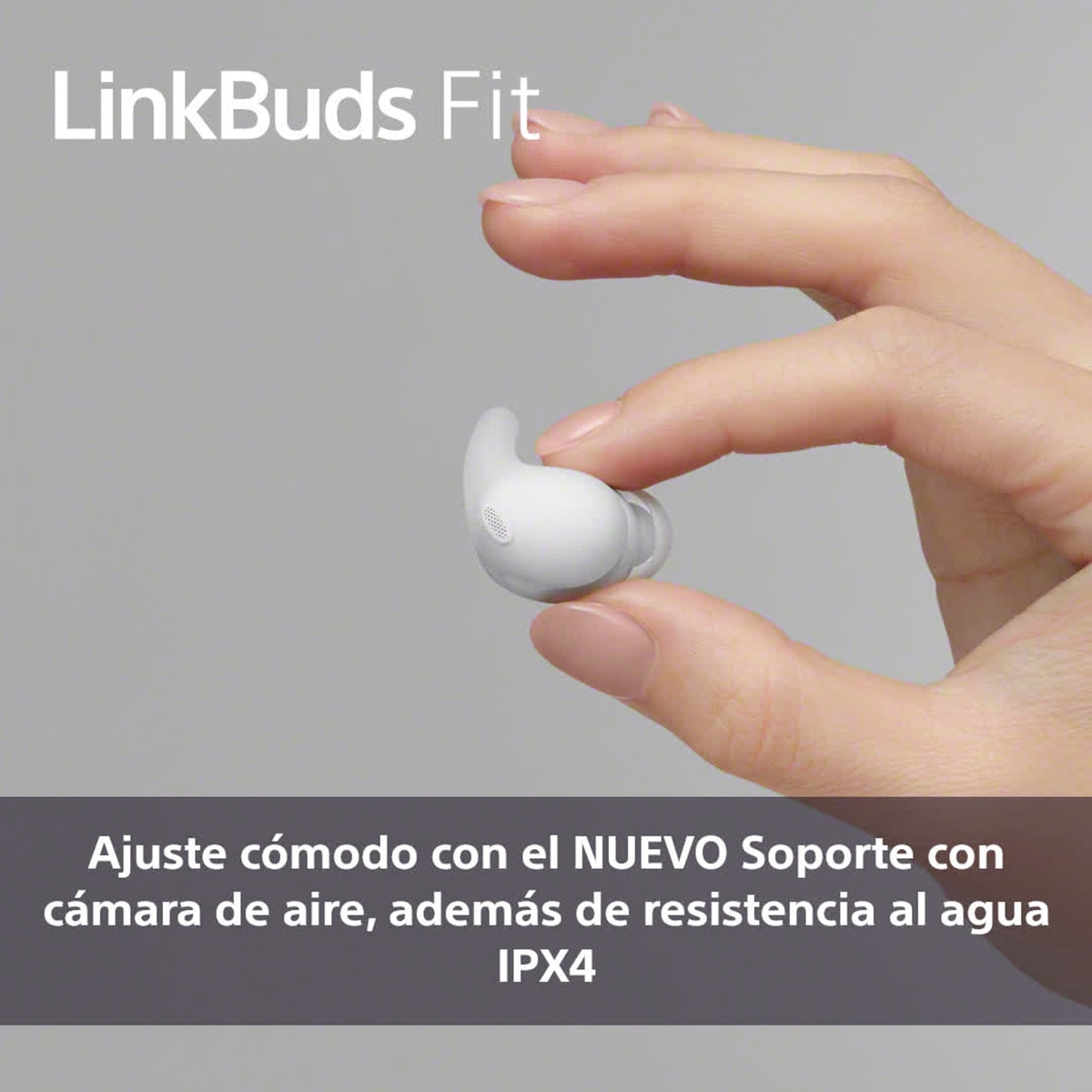 Sony LinkBuds Fit Inalámbricos, Auriculares Cancelación de ruido, IPX4, Hi-Res Audio, 21h batería, conexión multipunto, iOS, Android y PC Blanco-5