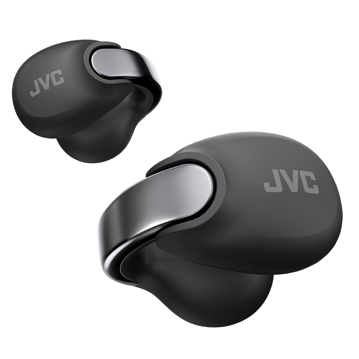 Auriculares abiertos Nearphones JVC HA-NP1T, tipo "piercing" inspirados en una joya Negro-1