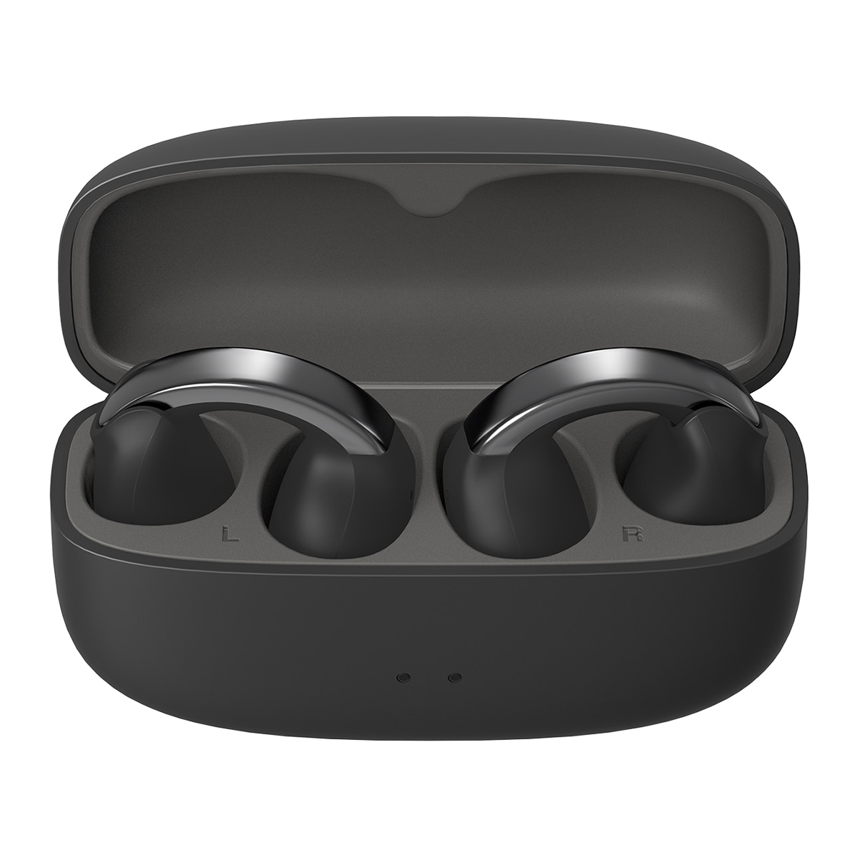 Auriculares abiertos Nearphones JVC HA-NP1T, tipo "piercing" inspirados en una joya Negro-4