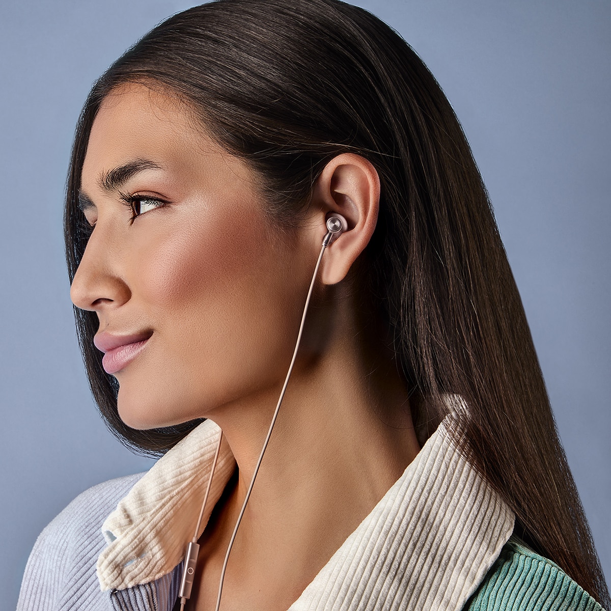 Auriculares de botón con cable Energy Sistem Easypods con micrófono incorporado, usb-c, rosa Rosa-7