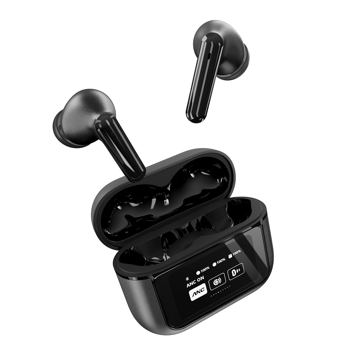Auriculares True Wireless Energy Sistem Display, ANC, Bluetooth 5.4, IPX5, Negros Negro-6