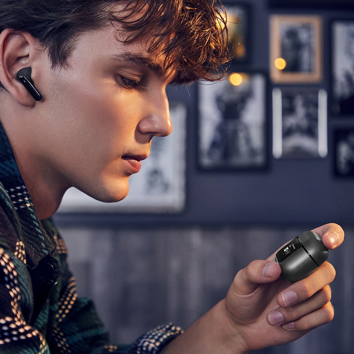 Auriculares True Wireless Energy Sistem Display, ANC, Bluetooth 5.4, IPX5, Negros Negro-10