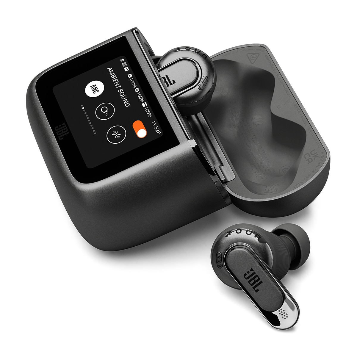 Auriculares True Wireless JBL Tour Pro 3 con cancelación de ruido y funda de carga inteligente Smart Charging Case Negro-4