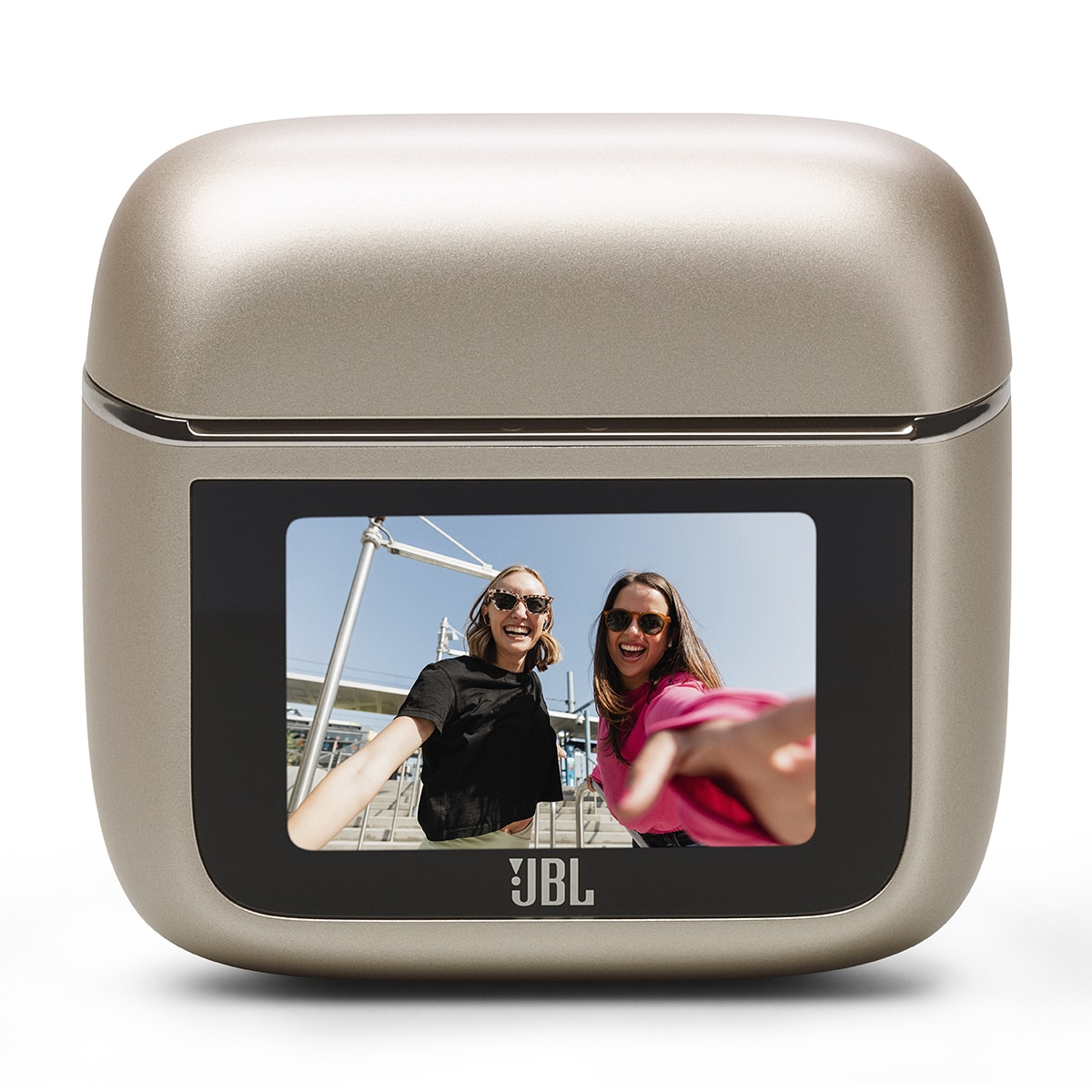 Auriculares True Wireless JBL Tour Pro 3 con cancelación de ruido y funda de carga inteligente Smart Charging Case - Latte Latte-5