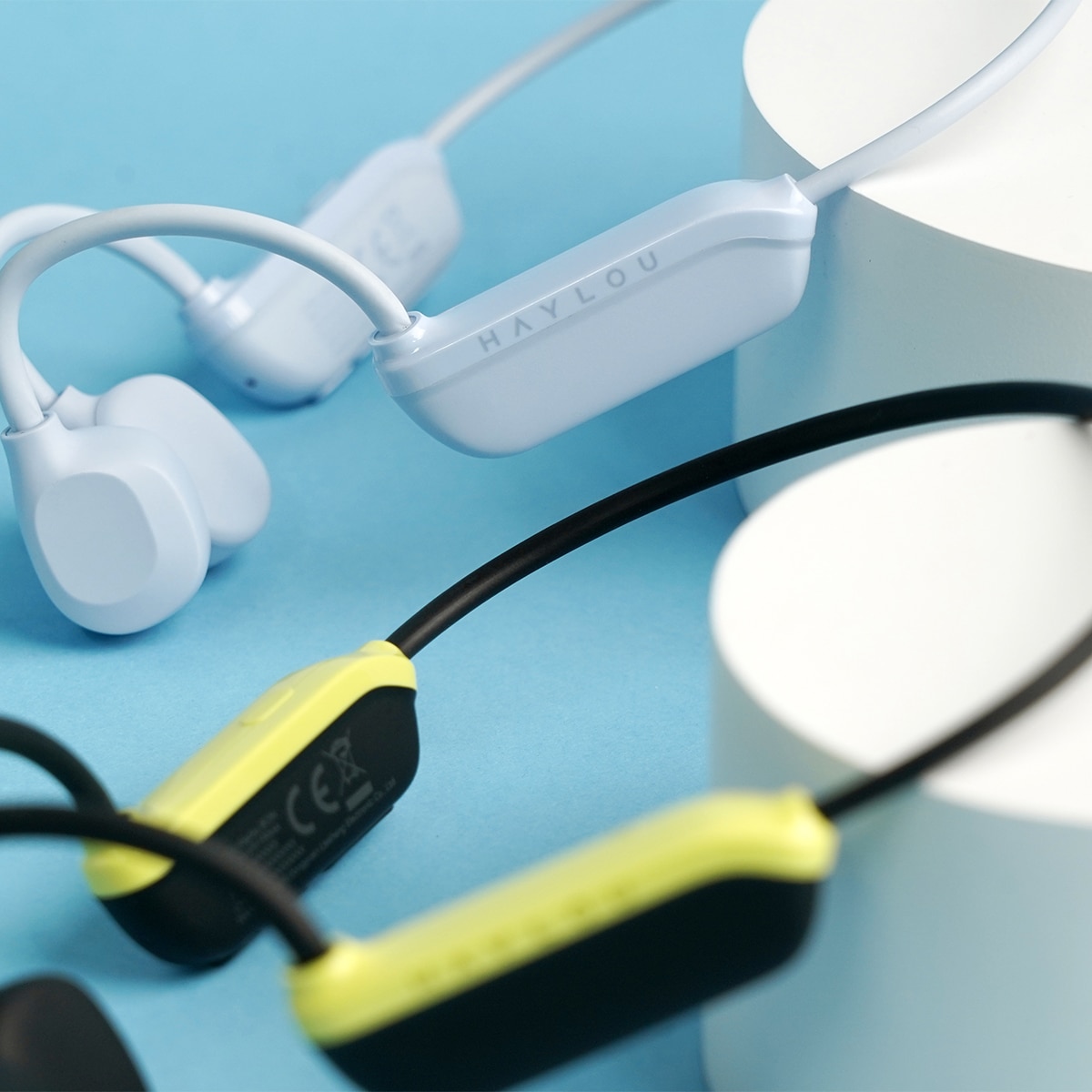 Auriculares deportivos de conducción osea Haylou BC04, Bluetooth 5.2 Negro-6