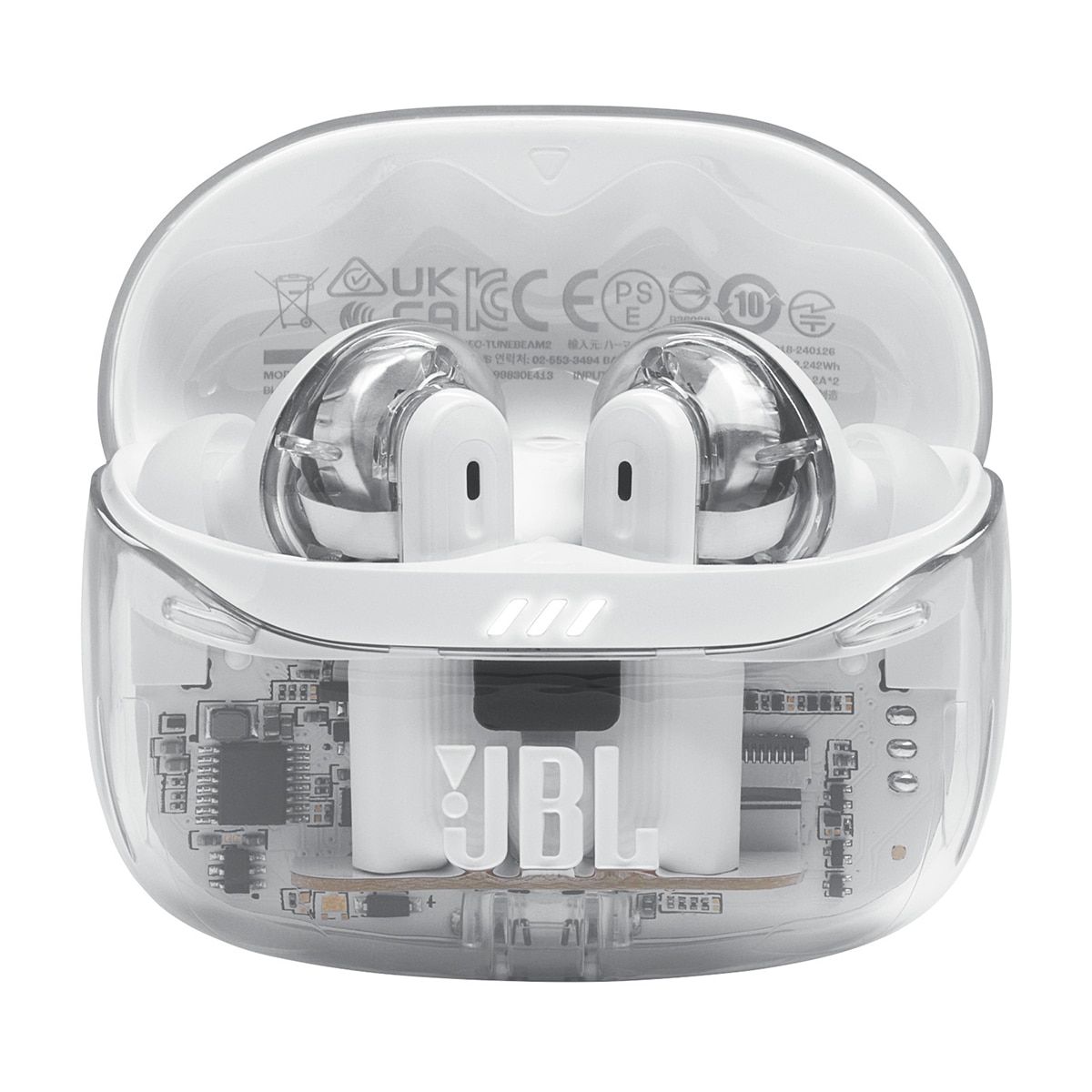 Auriculares JBL Tune Beam 2 True Wireless con cancelación de ruido - Blanco translúcido Blanco translúcido-4
